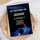 編集可能ピンポンパーティー子供へ招待状または十代 招待状