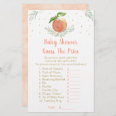 編集可能ピーチ金ゴールドフローラ推測プライスゲーム (正面/裏面)