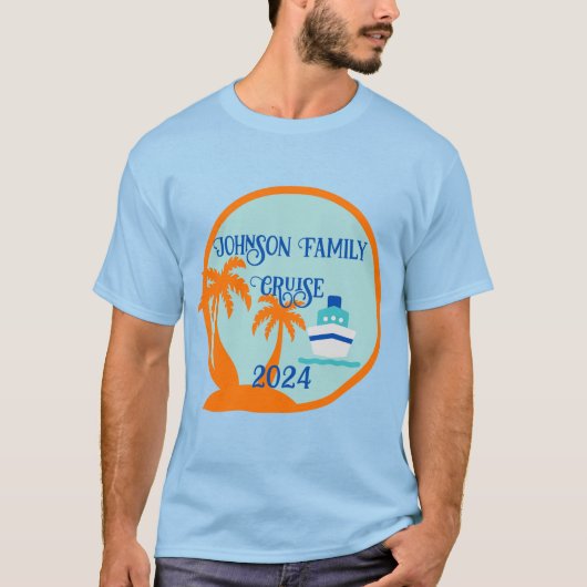 編集可能ファミリクルーズ Tシャツ (正面)