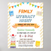編集可能ファミリーリテラシーナイトフライヤー ポスター (正面)