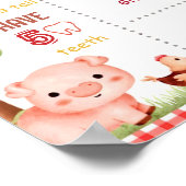 編集可能ファーム誕生日マイルストーンのポスターテンプレート ポスター (角)