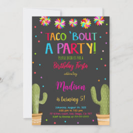 編集可能フィエスタバースデーパーティー 招待状