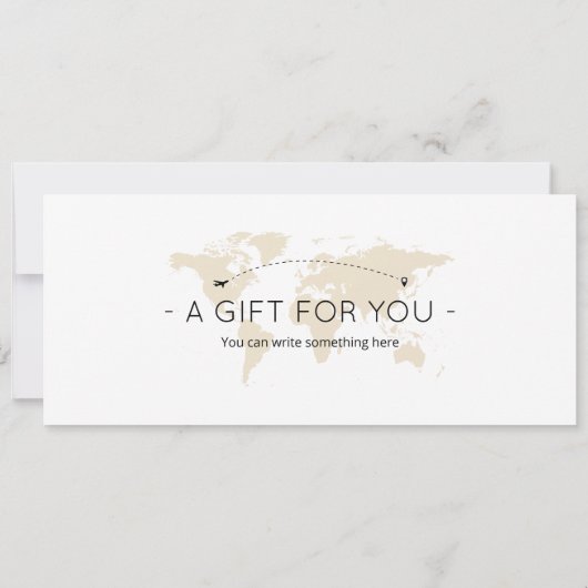 編集可能フィジー飛行機チケット搭乗券 招待状 (裏面)