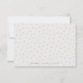 編集可能フェイク金ゴールドグリッター書感謝していは サンキューカード (裏面)