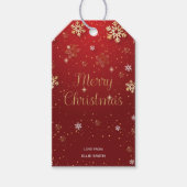 編集可能フェスティバル休日の優先ラベル ギフトタグ (正面)