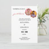 編集可能フォトウェディングレセプション招待状 招待状 (スタンド正面)