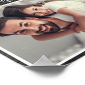 編集可能フォトコラージュ – Faters Day ポスター (角)