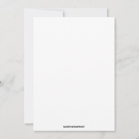 編集可能フォトツイン生誕通知カード 案内状 (裏面)