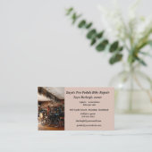 編集可能フォトバイクProペダル自転車の修理 名刺 (スタンド正面)