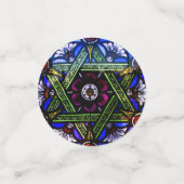 編集可能フォトバー（ユダヤ教の）バル・ミツバー コンフェッティ (スモール正面)