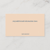 編集可能フォトプラマー名刺 名刺 (裏面)