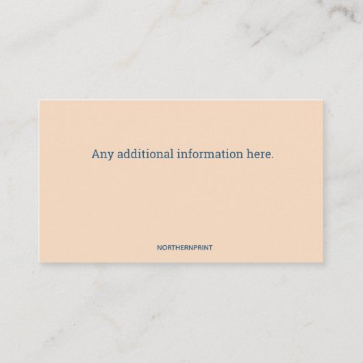 編集可能フォトプラマー名刺 名刺 (裏面)