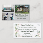 編集可能フォトベッドアンドブレックファースト 名刺 (正面/裏面)