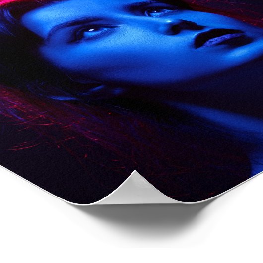 編集可能フォトミュージックコンサートのリサイタルテンプレート ポスター (角)