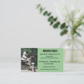 編集可能フォトライディングインストラクター 名刺 (スタンド正面)