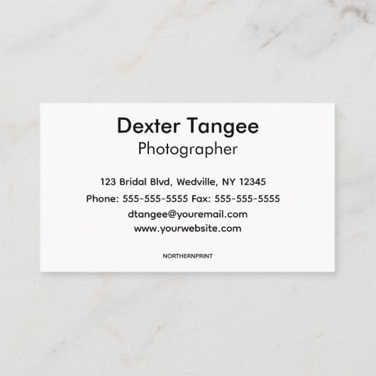 編集可能フォトQRコード 名刺 (裏面)