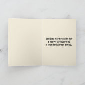 編集可能フォークアートカウボーイオンアホース カード (内部)