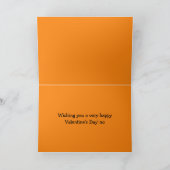 編集可能フォークアートキャッツバレンタインデー カード (内部)