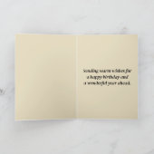 編集可能フォークアートドッグ誕生日カード カード (内部)