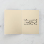 編集可能フォークアートハミングバード カード (内部)