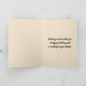 編集可能フォークアートバタフライ カード (内部)