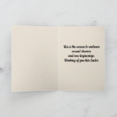 編集可能フォークアートバニーカード カード (内部)