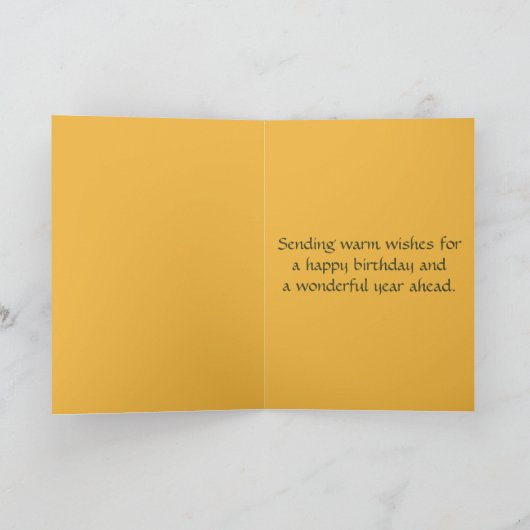 編集可能フォークアートボウルのフルーツ誕生日 カード (内部)