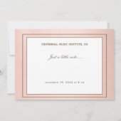 編集可能フォーマルブラック金ゴールドミュージックノート金ゴールド縁ど カード (裏面)