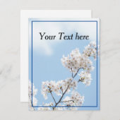 編集可能フラワーカード シーズンカード (正面/裏面)