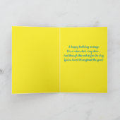 編集可能フラワーフローラ誕生日 カード (内部)