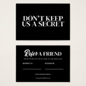 編集可能フレンド参照テンプレートプロファイルカード (正面&裏面)