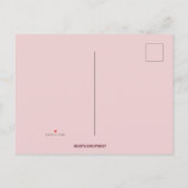 編集可能フローラガーデンパーティー インビテーションポストカード (裏面)