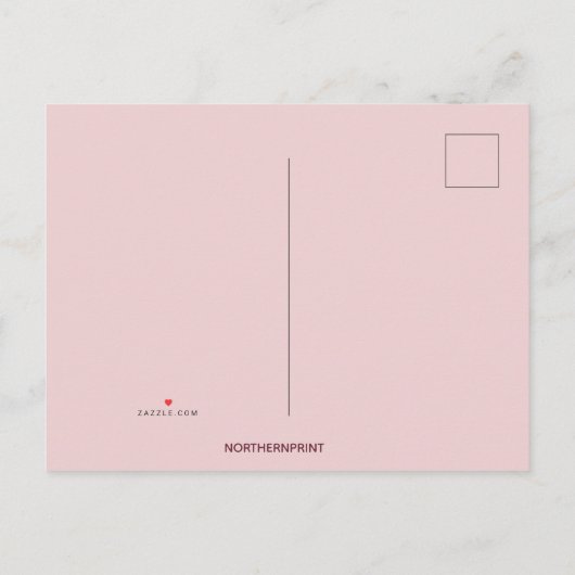 編集可能フローラガーデンパーティー インビテーションポストカード (裏面)