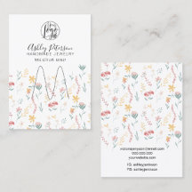 編集可能フローラロゴジュエリーリングホルダー