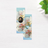 編集可能フローラ葬儀ブックマークテンプレート (デスク)