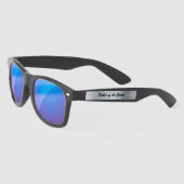 編集可能ブラシ付きスチールブライダルパーティ サングラス (左)