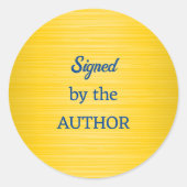 編集可能ブラシ付き金ゴールド(作家によって署名) ラウンドシール (正面)