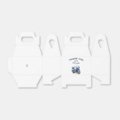 編集可能ブルーバイク誕生日ゲーブルボックス フェイバーボックス (折り畳みなし)