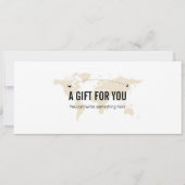 編集可能プエルトリコ飛行機ボーディングパスチケット 招待状 (裏面)