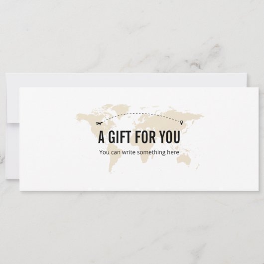 編集可能プエルトリコ飛行機ボーディングパスチケット 招待状 (裏面)