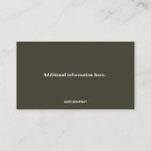 編集可能プロフェッショナルアーボリスト 名刺 (裏面)