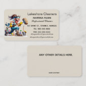編集可能プロフェッショナルクリーナー 名刺 (正面/裏面)