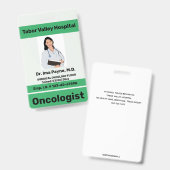 編集可能プロフェッショナル従業員IDバッジ バッジ (正面＆裏面)