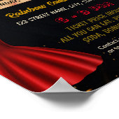 編集可能プロムダンスイベントテンプレート ポスター (角)