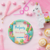 編集可能プールパーティー誕生日サマースイム ペーパープレート (パーティー)