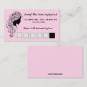 編集可能ヘアサロンロイヤリティリワードカード ロイヤリティカード (正面/裏面)