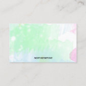 編集可能ベッド&ブレックファーストイン ロイヤリティカード (裏面)