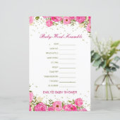 編集可能ベビーのWordスクランブル(応答あり) (スタンド正面)