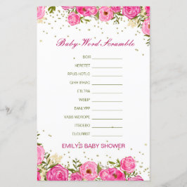 編集可能ベビーのWordスクランブル（応答あり）