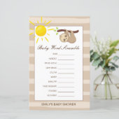 編集可能ベビーのWordスクランブル(応答あり) (スタンド正面)